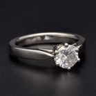 Platinum Diamond Solitaire Ring