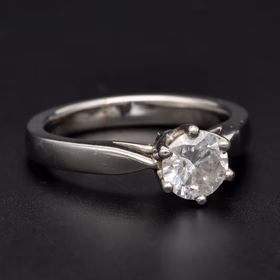 Platinum Diamond Solitaire Ring