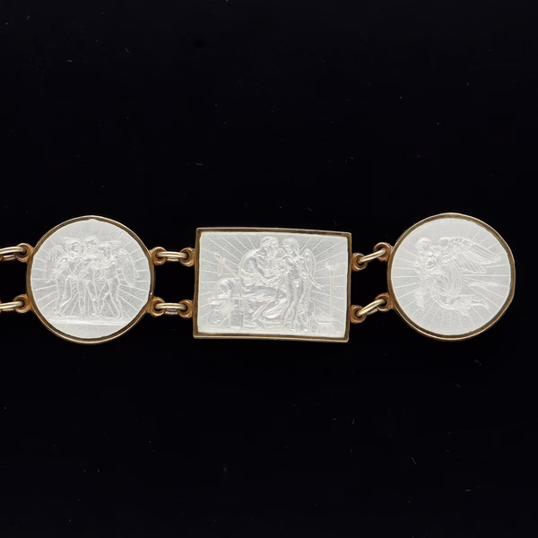 Sterling Silver Meka Thorvaldsen Enamel Bracelet