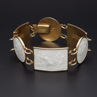 Sterling Silver Meka Thorvaldsen Enamel Bracelet