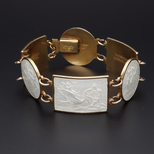 Sterling Silver Meka Thorvaldsen Enamel Bracelet
