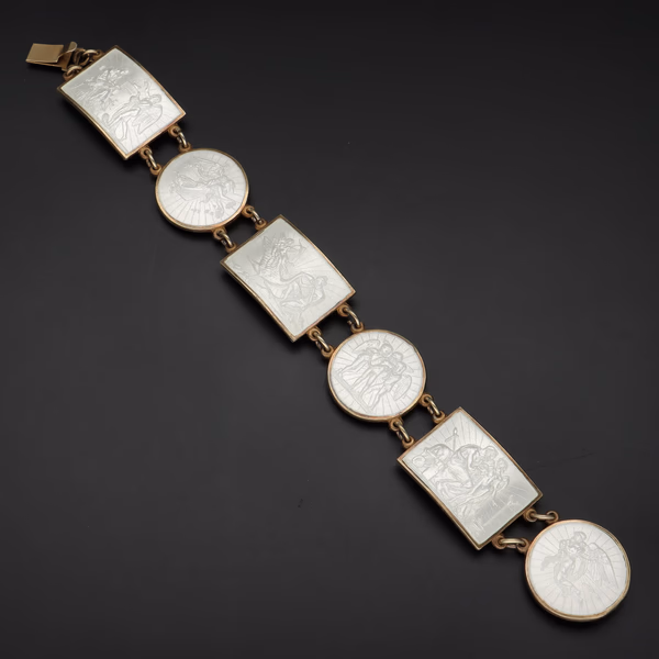 Sterling Silver Meka Thorvaldsen Enamel Bracelet