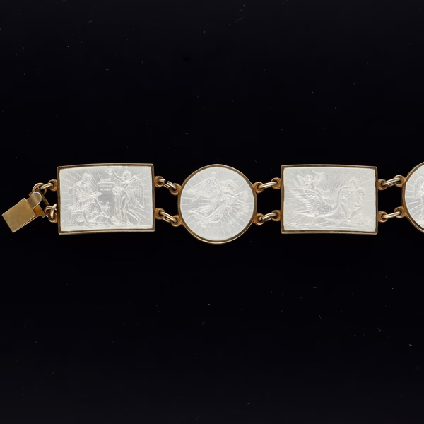 Sterling Silver Meka Thorvaldsen Enamel Bracelet