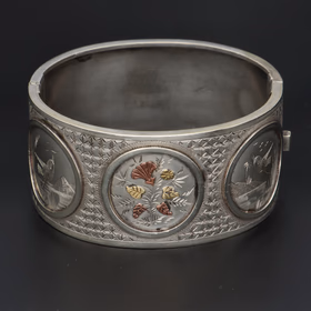 Antique Sterling Silver Bangle