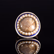 360° view of The Georgian Pearl and Enamel Memorial Ring