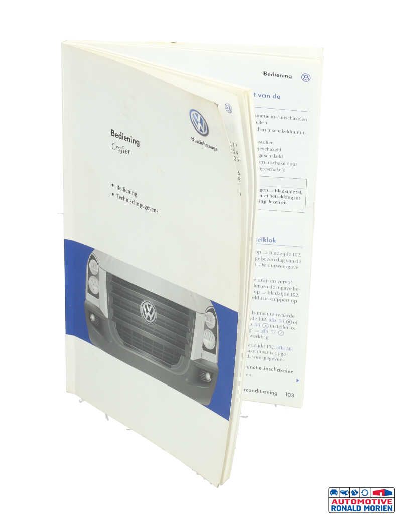 Gebruikte Instructie Boekje Volkswagen Crafter 2.5 TDI 30/32/35/46/50 Prijs € 14,99 Inclusief btw aangeboden door Automaterialen Ronald Morien B.V.