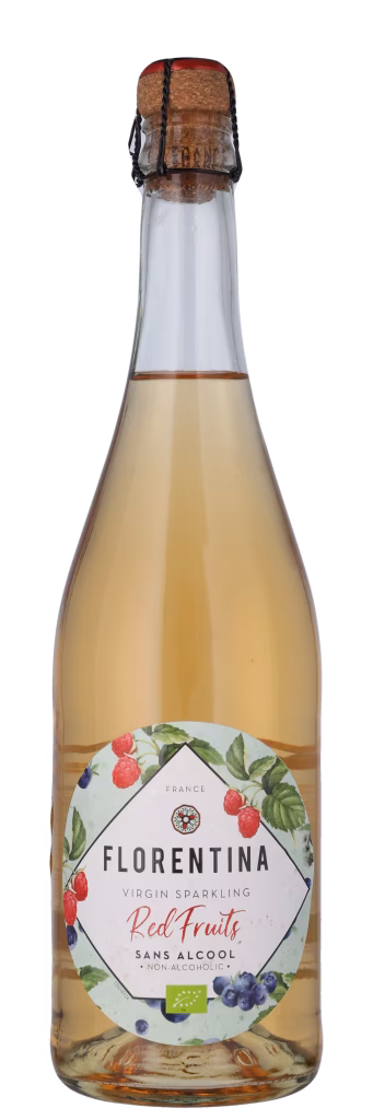 FLORENTINA RED FRUITS SPARKLING ØKO M/pant, alkoholfri mousserende