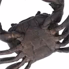 Antique Meiji Period Bronze Okimono Of A Crab