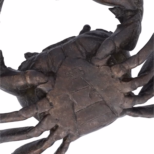 Antique Meiji Period Bronze Okimono Of A Crab