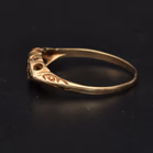 9ct Yellow Gold Sapphire & Diamond Ring