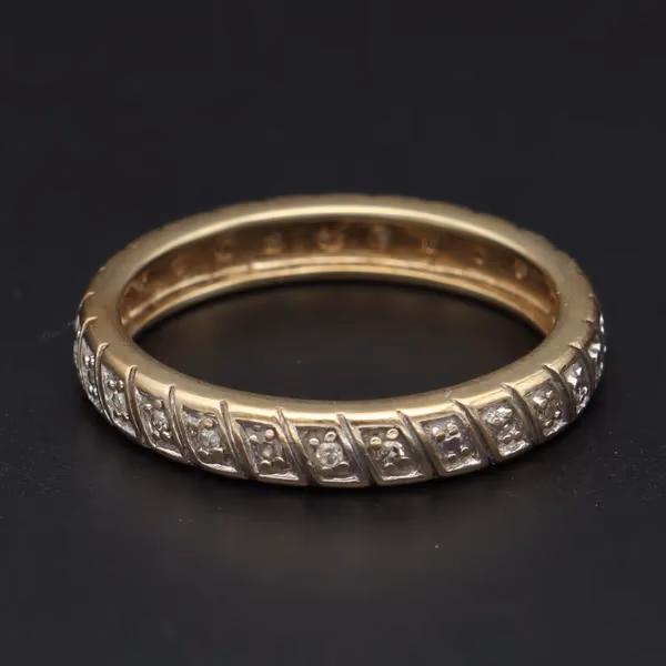 9ct Gold Diamond Full Eternity Ring