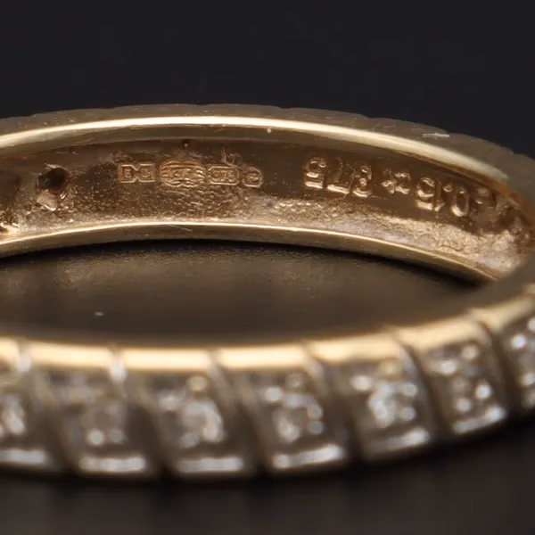 9ct Gold Diamond Full Eternity Ring