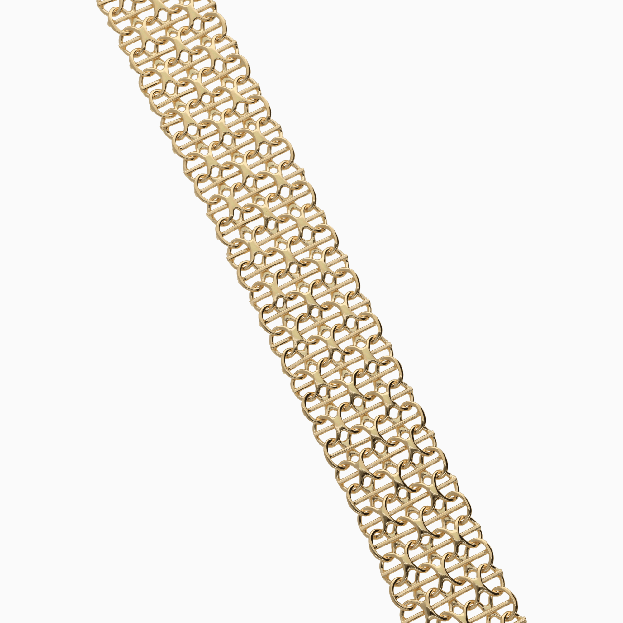 X-länk armband med stav 21,58g 18K guld