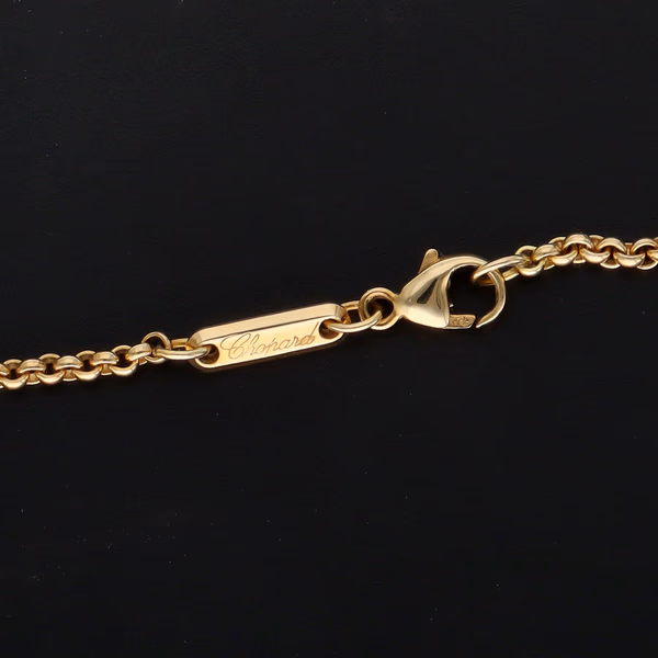 Chopard 'Happy Diamonds' 18ct Yellow Gold & Diamond Oval Pendant with original Box