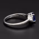 18ct White Gold Tanzanite & Diamond Ring