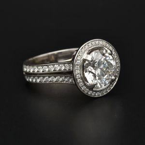 18ct White Gold 3.51ct Lab Diamond Ring