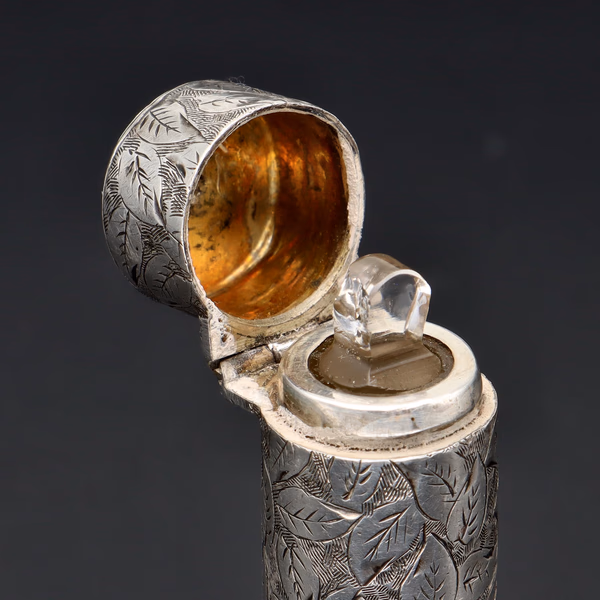 19th Century Silver Perfume Bottle