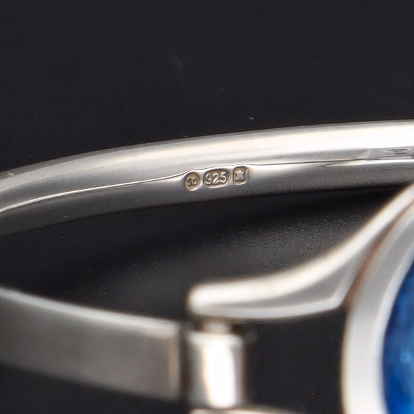 Silver and Enamel Bracelet by Sheila Fleet