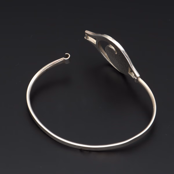 Silver and Enamel Bracelet by Sheila Fleet