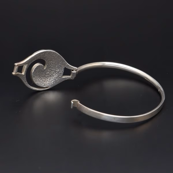 Silver and Enamel Bracelet by Sheila Fleet