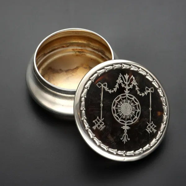 1907 Tortoiseshell & Silver Box