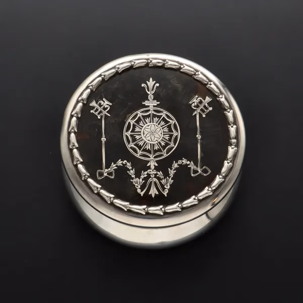 1907 Tortoiseshell & Silver Box