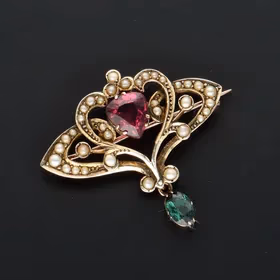 9ct Yellow Gold Original Suffragette Brooch