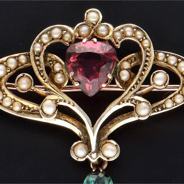 9ct Yellow Gold Original Suffragette Brooch
