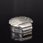Silver Scallop Shell Pill Box