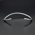 Danish Sterling Silver Open Bangle Offspring by Jacqueline Raburn for Georg Jensen