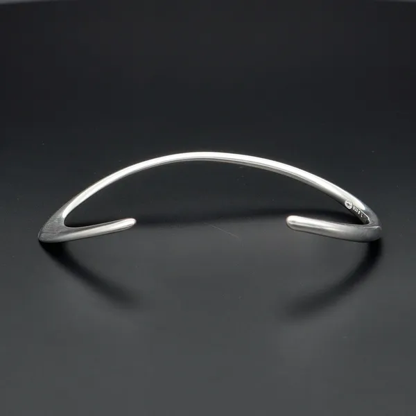 Danish Sterling Silver Open Bangle Offspring by Jacqueline Raburn for Georg Jensen