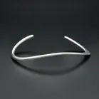 Danish Sterling Silver Open Bangle Offspring by Jacqueline Raburn for Georg Jensen