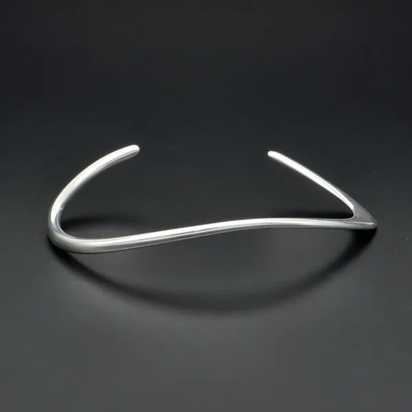Danish Sterling Silver Open Bangle Offspring by Jacqueline Raburn for Georg Jensen