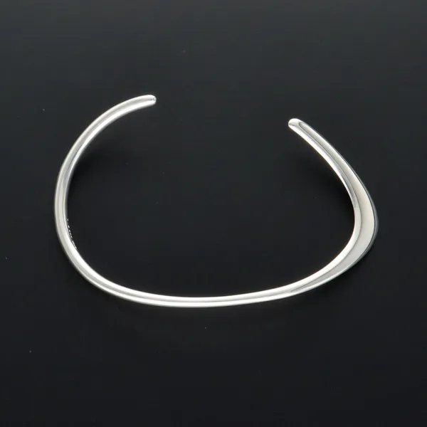 Danish Sterling Silver Open Bangle Offspring by Jacqueline Raburn for Georg Jensen