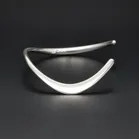 Danish Sterling Silver Open Bangle Offspring by Jacqueline Raburn for Georg Jensen