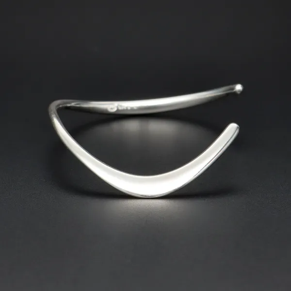 Danish Sterling Silver Open Bangle Offspring by Jacqueline Raburn for Georg Jensen