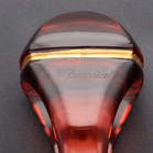 Baccarat Coquillage Ring in Ruby Red Crystal