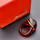 Baccarat Coquillage Ring in Ruby Red Crystal