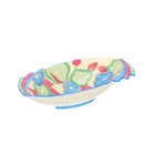 Clarice Cliff Blue Chintz Finned Bowl