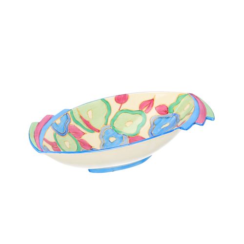 Clarice Cliff Blue Chintz Finned Bowl image-2