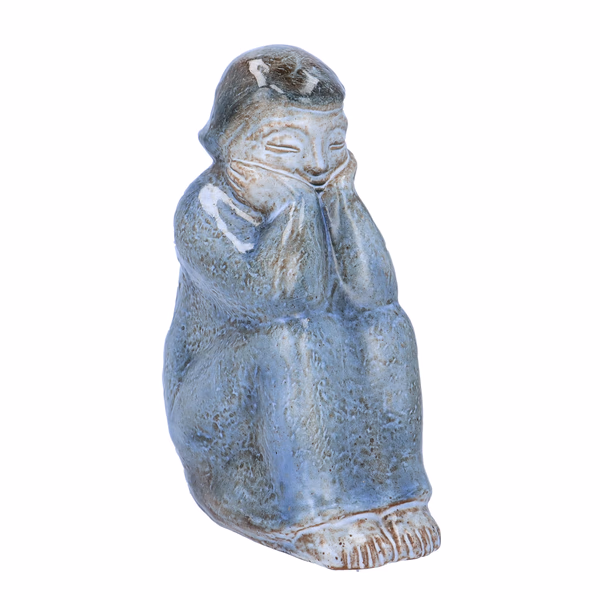 L. Hjorth Seated Girl Figurine
