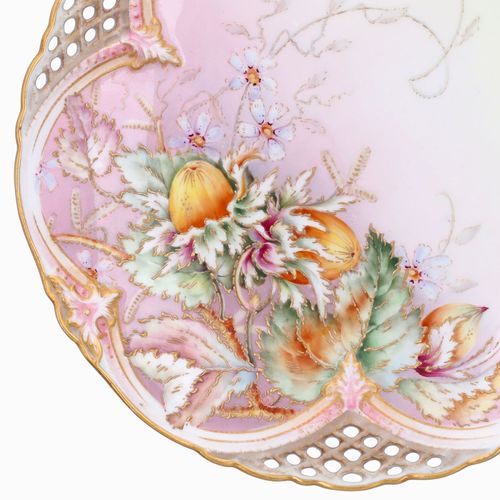 Royal Worcester 19th Century Hand Painted Cabinet Plate image-2