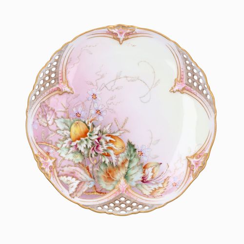 Royal Worcester 19th Century Hand Painted Cabinet Plate image-1