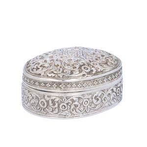 Anglo Indian Silver Table Snuff Box
