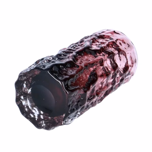 Whitefriars Aubergine Medium Bark Vase