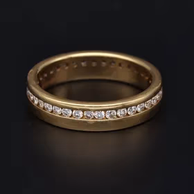 18ct Yellow Gold Full Diamond Ring