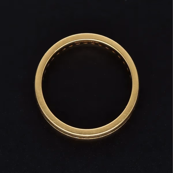 18ct Yellow Gold Full Diamond Ring