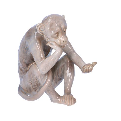 Bing and Grondahl Porcelain Monkey Figure image-1