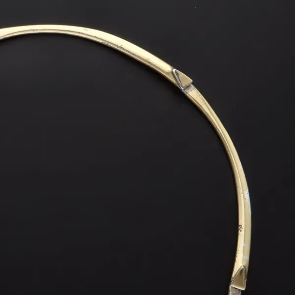 Vermeilled Vintage Silver Arcturus Design Collar Necklace