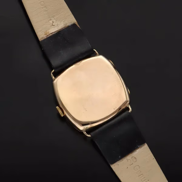 J.W. Benson 9ct Cushion Cased Watch